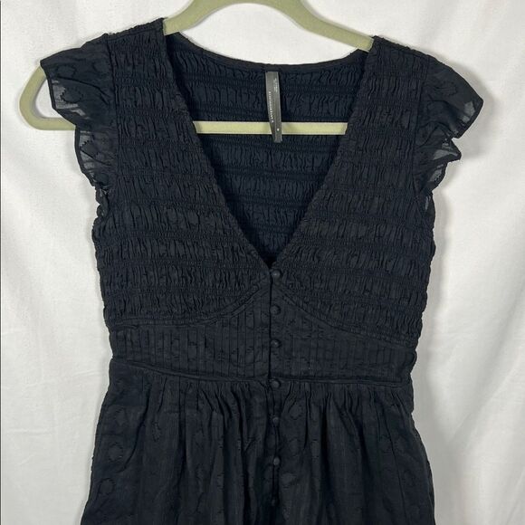 Anthropologie The Peregrine Mini Dress size XS Black - Picture 8 of 11